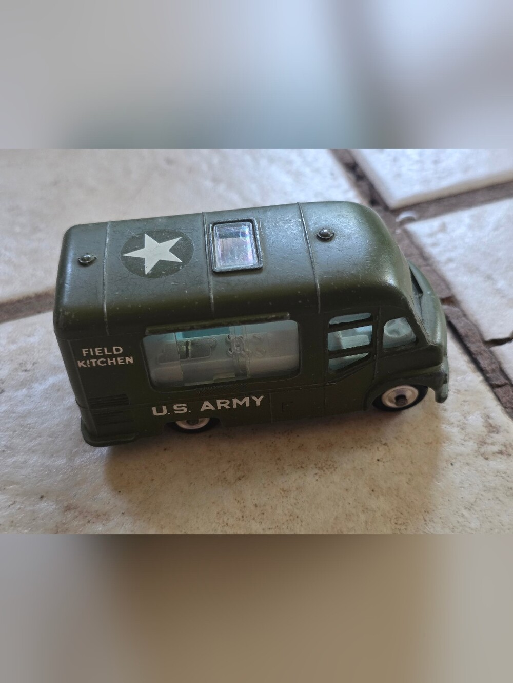 Corgi Toys Smith's Karrier Van U.S. Army Field Kitchen 359 Display Model Vintage